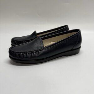 SAS Shoes Slip On Loafer Womans Size 6M Navy‎ Leather Tripad Comfort Foot Bed